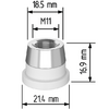 Керамический держатель сопла D21,4 (M11) для Raytools  арт.120515092A - st-e.info - Березники