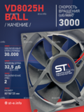 Вентилятор  VD8025H Ball (качения) 12V - st-e.info - Березники